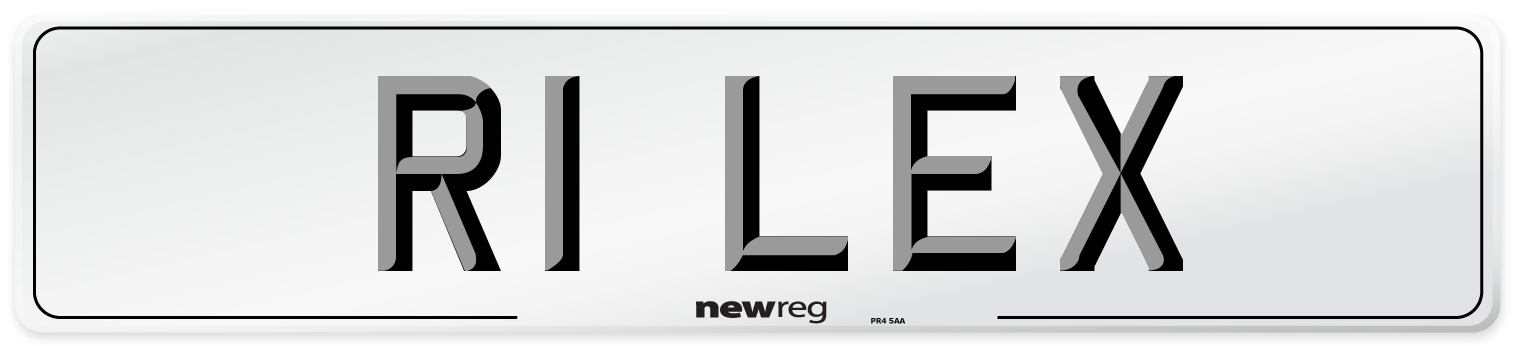 R1 LEX Number Plate from New Reg